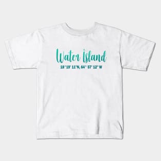 water island coordinates Kids T-Shirt